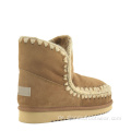 MOUESKIMO HANDSCHAFTEN Sheepell Stiefel Mode warme Stiefel